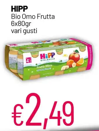 Hipp Bio Omo Frutta 6x80gr vari gusti
