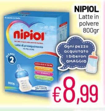 Franzy's Nipiol Latte in polvere 800gr offerta