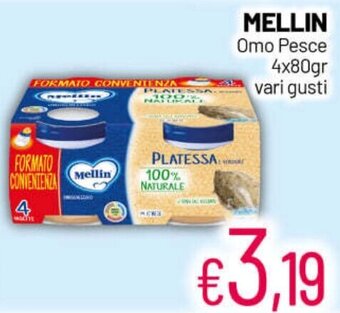 Franzy's Mellin Omo Pesce 4x80gr vari gusti offerta