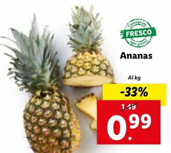 Lidl Ananas offerta