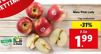 Lidl Mele Pink Lady 1kg offerta