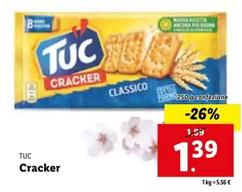 Lidl Tuc Cracker 250g offerta