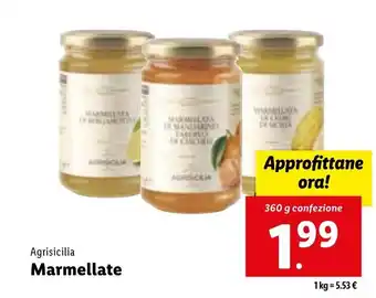 Lidl Agrisicilia Marmellate 360 g offerta
