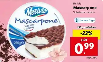 Lidl Merivio Mascarpone 250g offerta