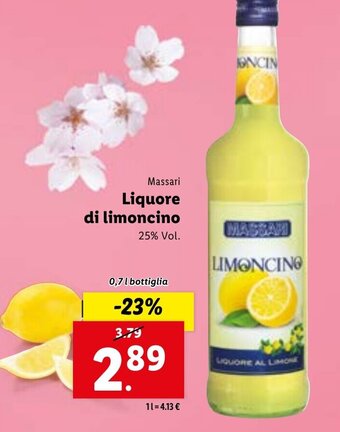 Lidl Massari Liquore di limoncino 0,7 L offerta