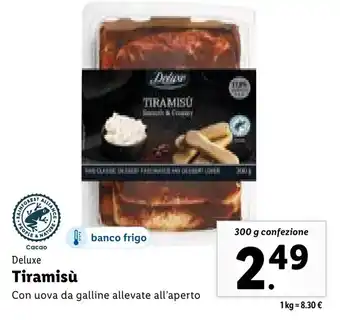 Lidl Deluxe Tiramisù 300 g offerta