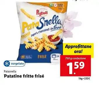 Lidl Patasnella Patatine fritte frisé 750 g offerta