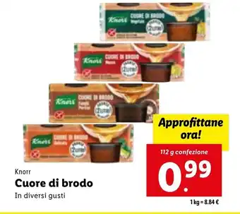 Lidl Knorr Cuore Di Brodo 112 g offerta