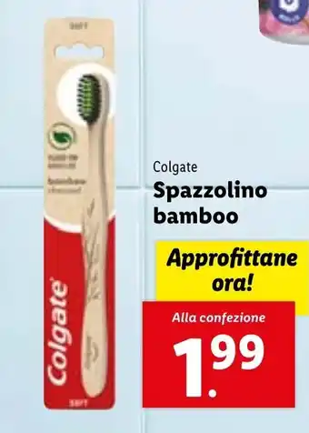 Lidl Colgate Spazzolino bamboo offerta