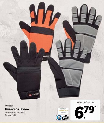 Lidl Parkside Guanti da lavoro offerta