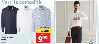 Lidl Nobel League Camicia da uomo Slim Fit offerta