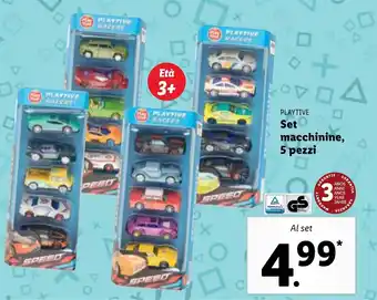 Playtive Set macchinine, 5 pezzi