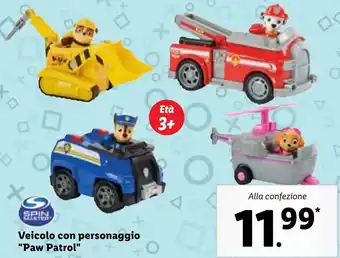 Lidl Veicolo con personaggio "Paw Patrol" offerta