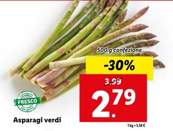 Lidl Asparagi verdi 500 g offerta