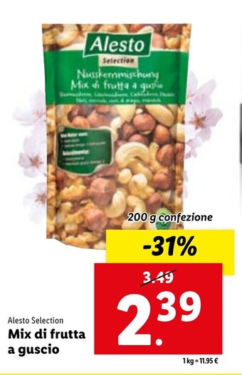 Lidl Alesto Selection Mix di frutta a guscio 200 g offerta