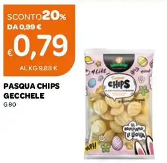 Ekom Gecchele Pasqua Chips 80 g offerta