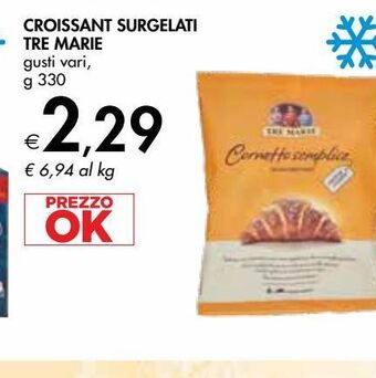 Bennet Croissant surgelati tre marie offerta