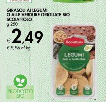 Girasoli ai legumi o allle verdure griglate bio scoiattolo 250 g
