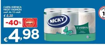 Carta igienica nicky fashon