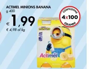 Bennet Actimel minions banana offerta