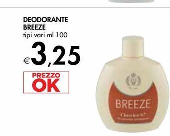 Bennet Deodorante breeze offerta