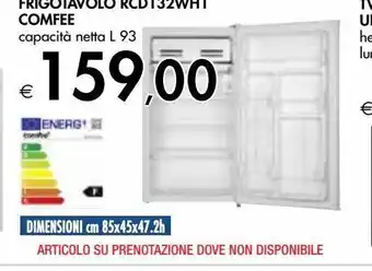 Frigotavolo rcd132wh1 comfee