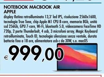 Bennet Notebook macbook air apple offerta