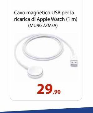 Cavo magnetico usb per la ricarica di apple watch offerta di Euronics