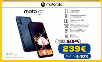 Euronics Moto g offerta