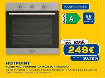 Euronics Hotpoint forno multifunzione da incasso offerta