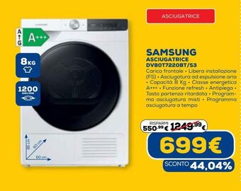 Euronics Samsung asciugatrice offerta