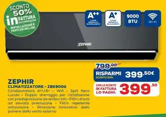 Euronics Zephir climatizzatore offerta