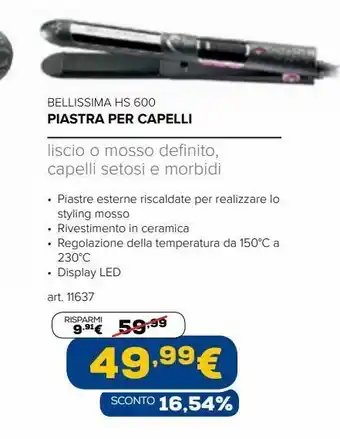Euronics Piastra per capelli offerta