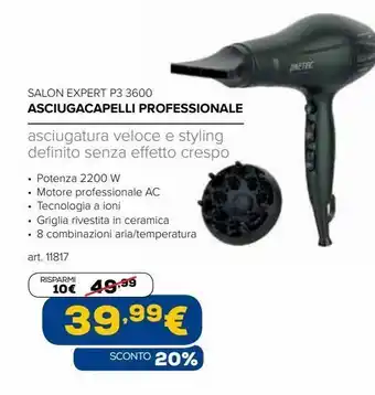 Euronics Asciugacapelli professionale offerta