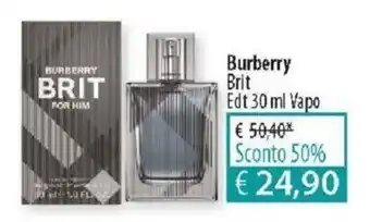 Acqua & Sapone Burberry Brit 30ml offerta