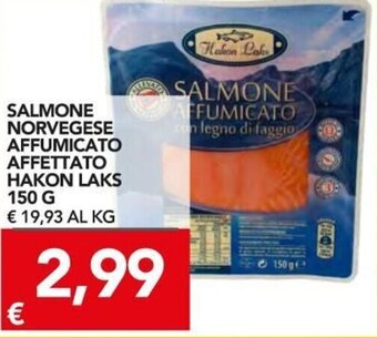TuoDi Hakon Laks Salmone Norvegese Affumicato Affettato 150 g offerta