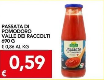 TuoDi Valle Dei Raccolti Passata Di Pomodoro 690 g offerta
