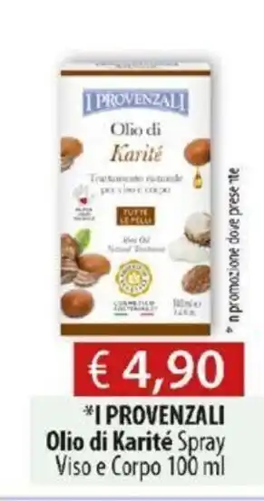 Acqua & Sapone I Provenzali Olio Di Karité 100ml offerta