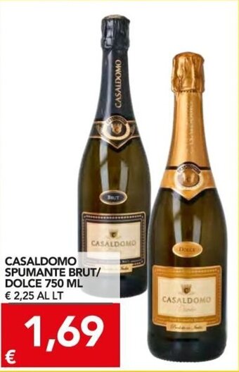 TuoDi Casaldomo Spumante Brut/Dolce 750 ml offerta
