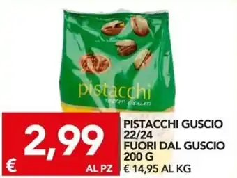 TuoDi Fuori dal Guscio Pistacchi Guscio 22/24 200 g offerta