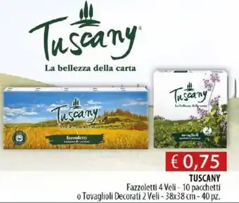 Acqua & Sapone Tuscany Fazzoletti 4 Veli offerta