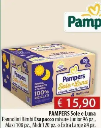 Acqua & Sapone Pampers Sole e Luna offerta