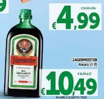 Carrefour Express Jagermeister Amaro 70 cl offerta