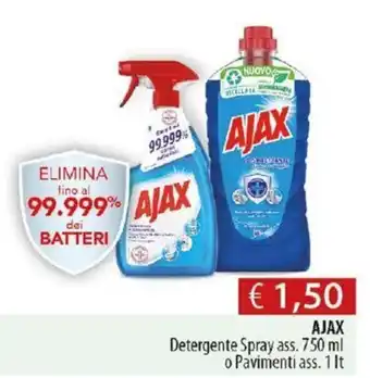 Acqua & Sapone Ajax Detergente Spray 750ml offerta