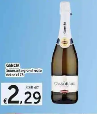 Carrefour Express Gancia Spumante grand reale dolce 75 cl offerta