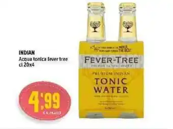 Carrefour Express Indian Acqua tonica fever tree 20 cl x4 offerta