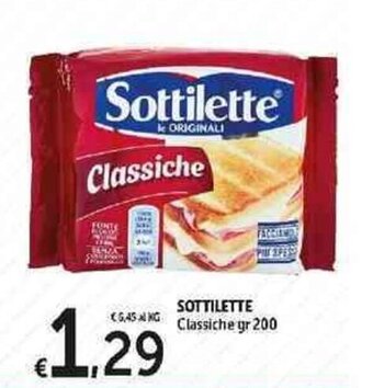 Carrefour Express Sottilette Classiche 200 gr offerta