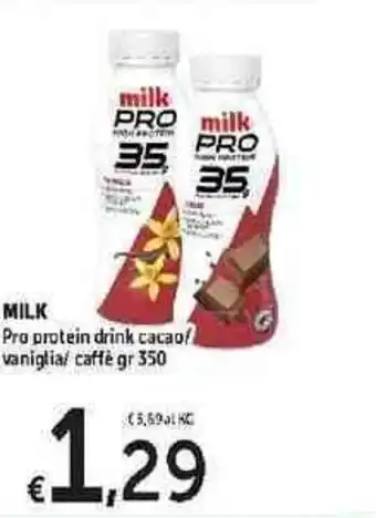 Carrefour Express Milk Pro protein drink 350 gr offerta
