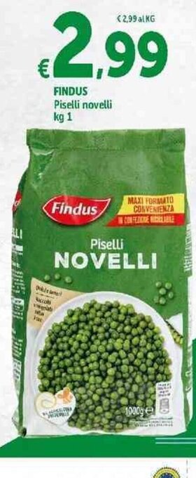 Carrefour Express Findus Piselli novelli 1 kg offerta
