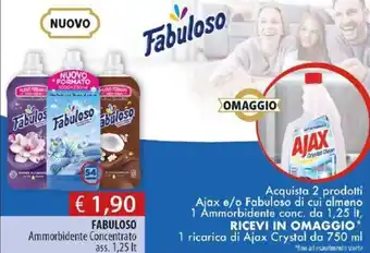 Acqua & Sapone Fabuloso Ammorbidente Concentrato 1,25lt offerta